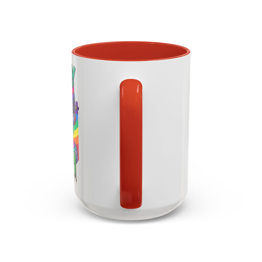 Accent Mug — "Walk by Faith Not by Sight" Colorful Sneakers Christian Coffee Mug