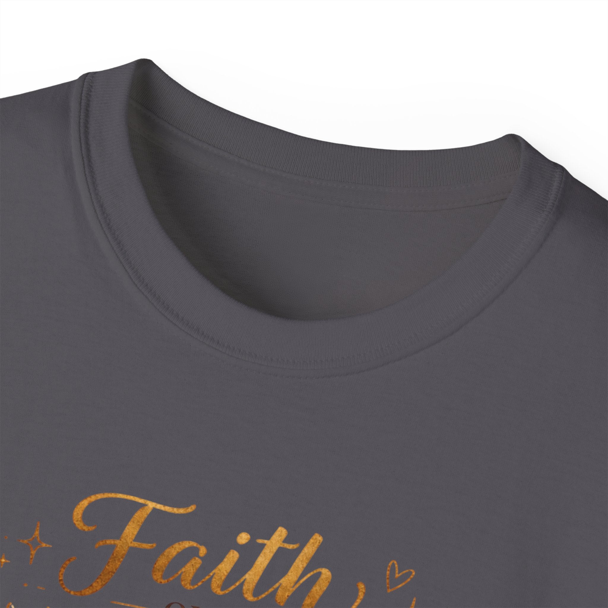 Faith Over Fear Tee – Black Girl Praying Inspirational Christian T-Shirt