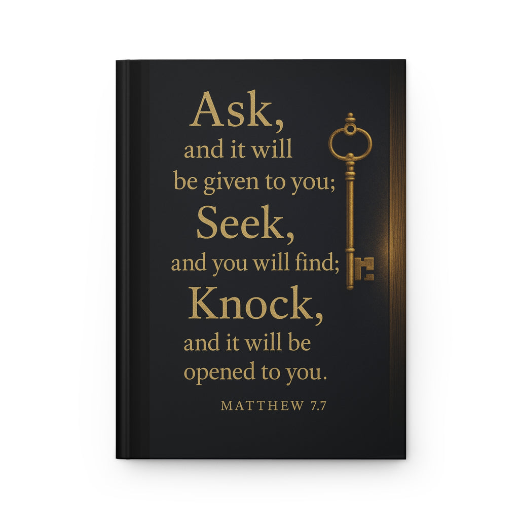 Spiritual Hardcover Journal with Inspirational Key Quote, Prayer Journal, Gift for Friends, Religious Notepad, Christian Writing