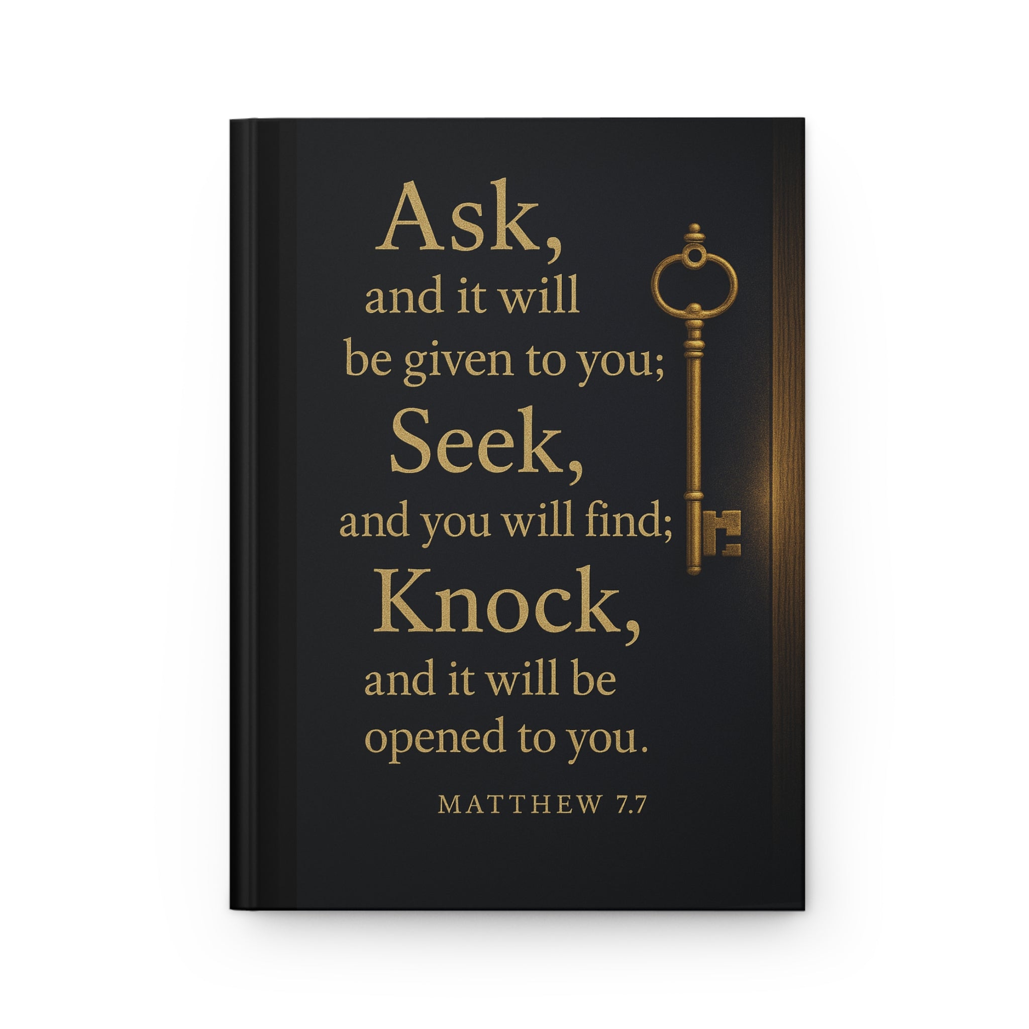 Spiritual Hardcover Journal with Inspirational Key Quote, Prayer Journal, Gift for Friends, Religious Notepad, Christian Writing