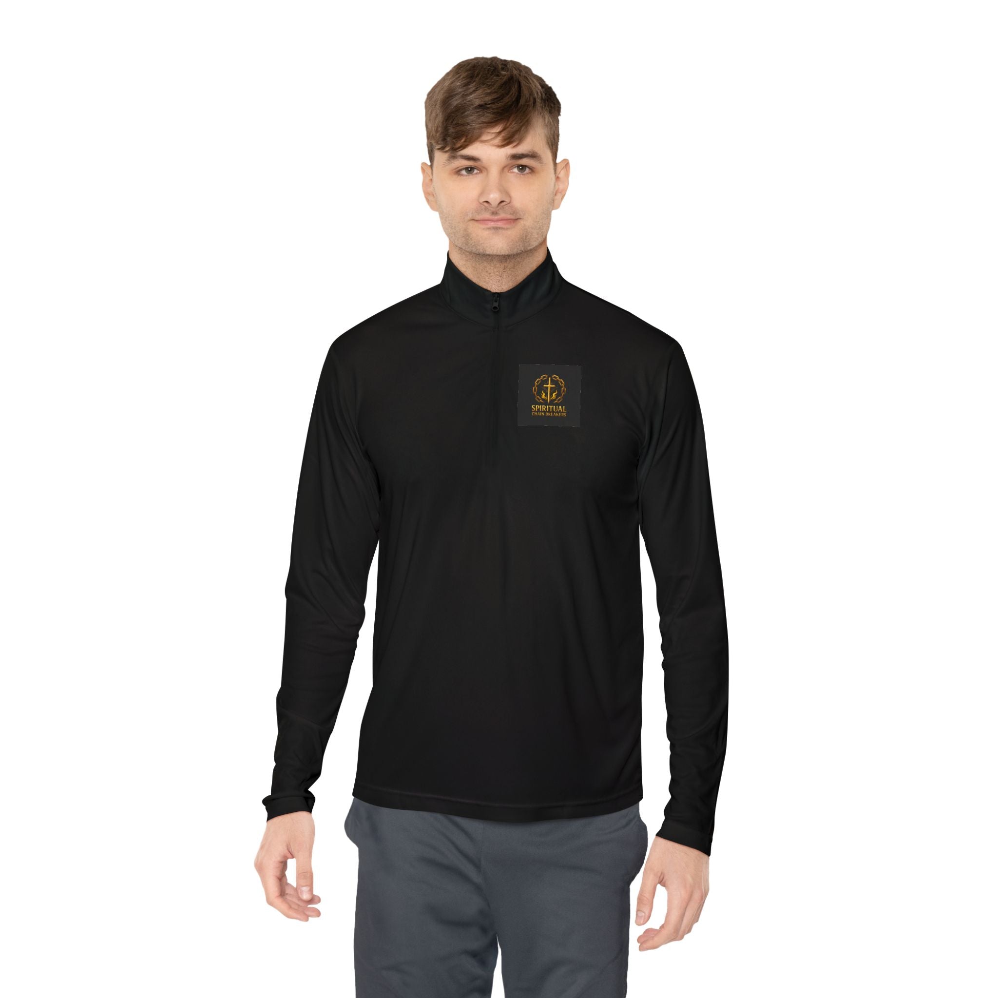 Quarter-Zip Pullover — Spiritual Chain Breakers Logo