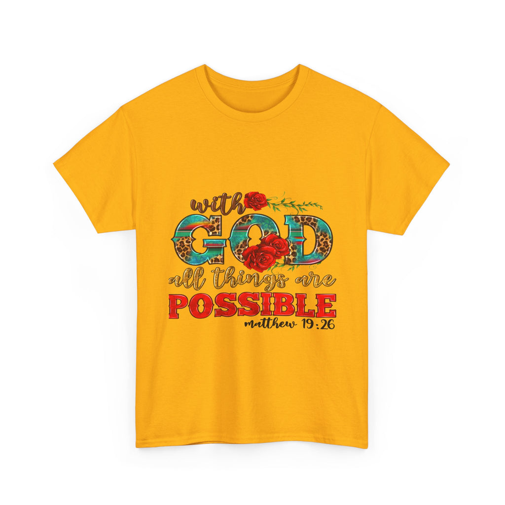 Inspirational Tee, Faith-Based Shirt, Bible Verse Gift, Unisex Cotton T-Shirt, Motivational Apparel