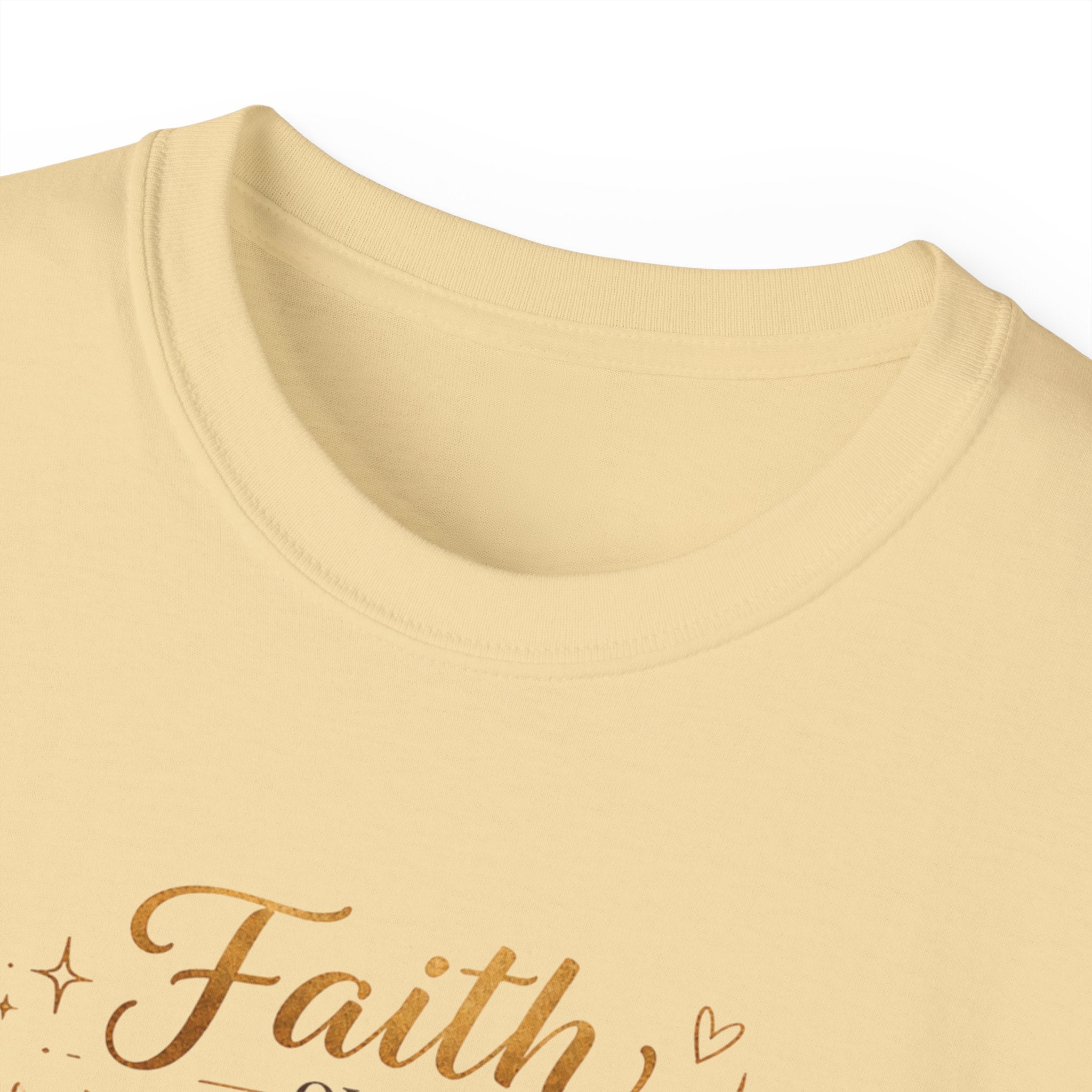 Faith Over Fear Tee – Black Girl Praying Inspirational Christian T-Shirt