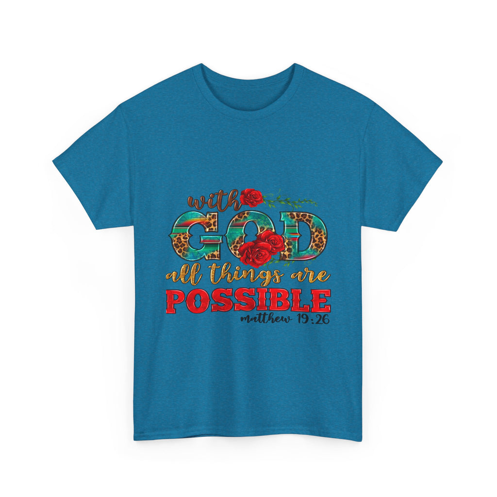 Inspirational Tee, Faith-Based Shirt, Bible Verse Gift, Unisex Cotton T-Shirt, Motivational Apparel