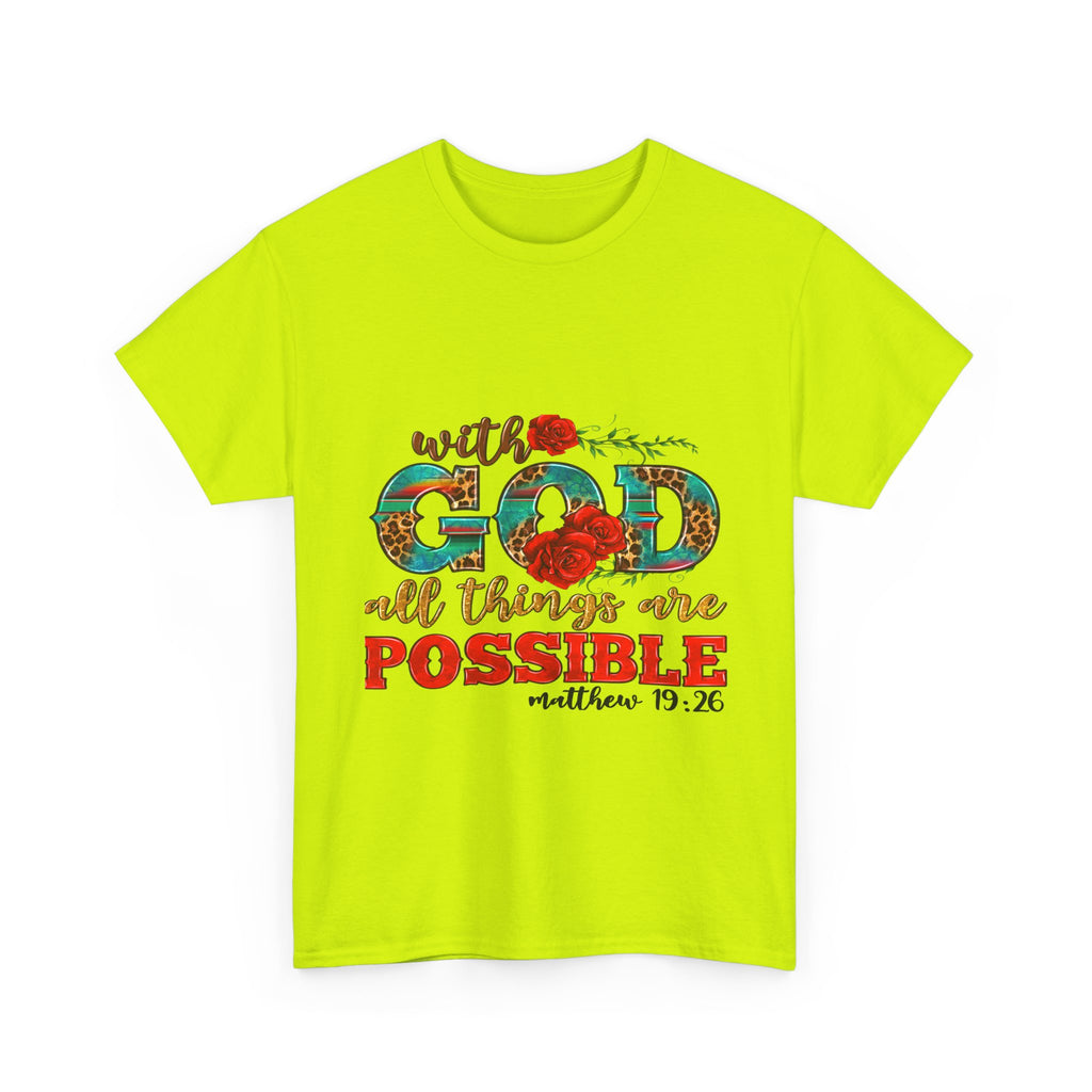 Inspirational Tee, Faith-Based Shirt, Bible Verse Gift, Unisex Cotton T-Shirt, Motivational Apparel