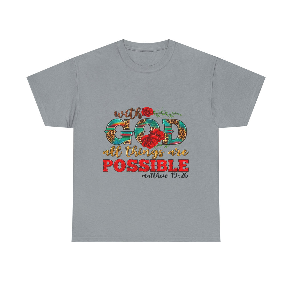 Inspirational Tee, Faith-Based Shirt, Bible Verse Gift, Unisex Cotton T-Shirt, Motivational Apparel