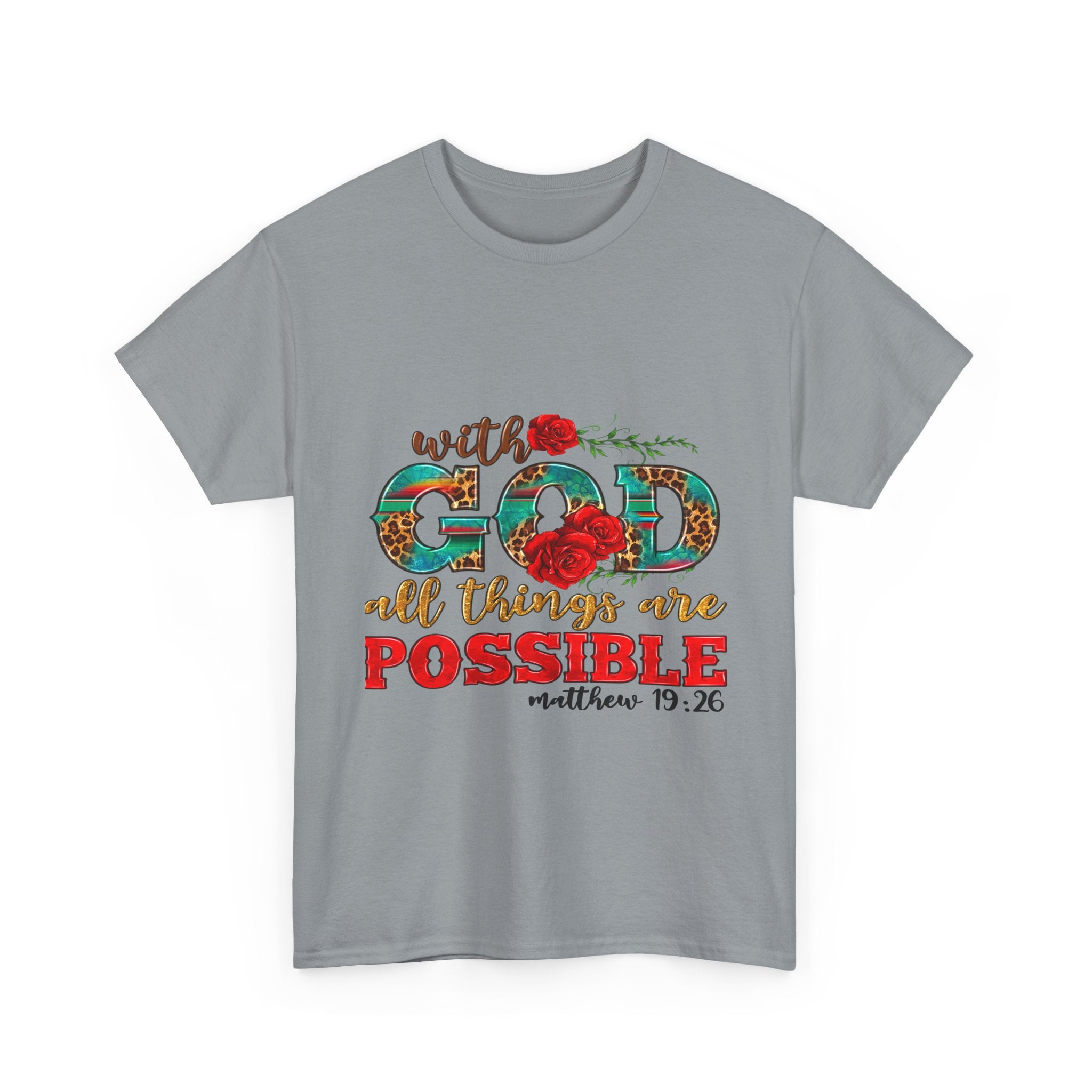 Inspirational Tee, Faith-Based Shirt, Bible Verse Gift, Unisex Cotton T-Shirt, Motivational Apparel