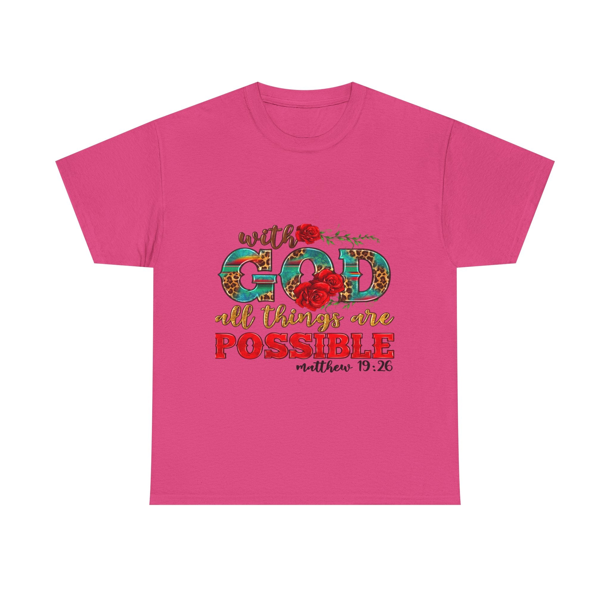 Inspirational Tee, Faith-Based Shirt, Bible Verse Gift, Unisex Cotton T-Shirt, Motivational Apparel