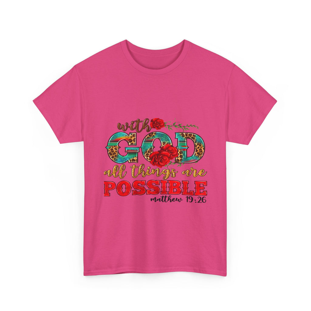 Inspirational Tee, Faith-Based Shirt, Bible Verse Gift, Unisex Cotton T-Shirt, Motivational Apparel