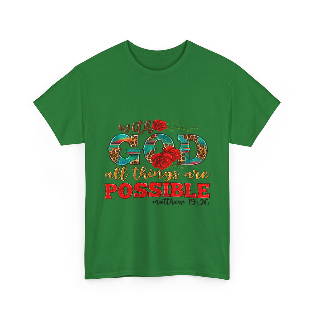 Inspirational Tee, Faith-Based Shirt, Bible Verse Gift, Unisex Cotton T-Shirt, Motivational Apparel