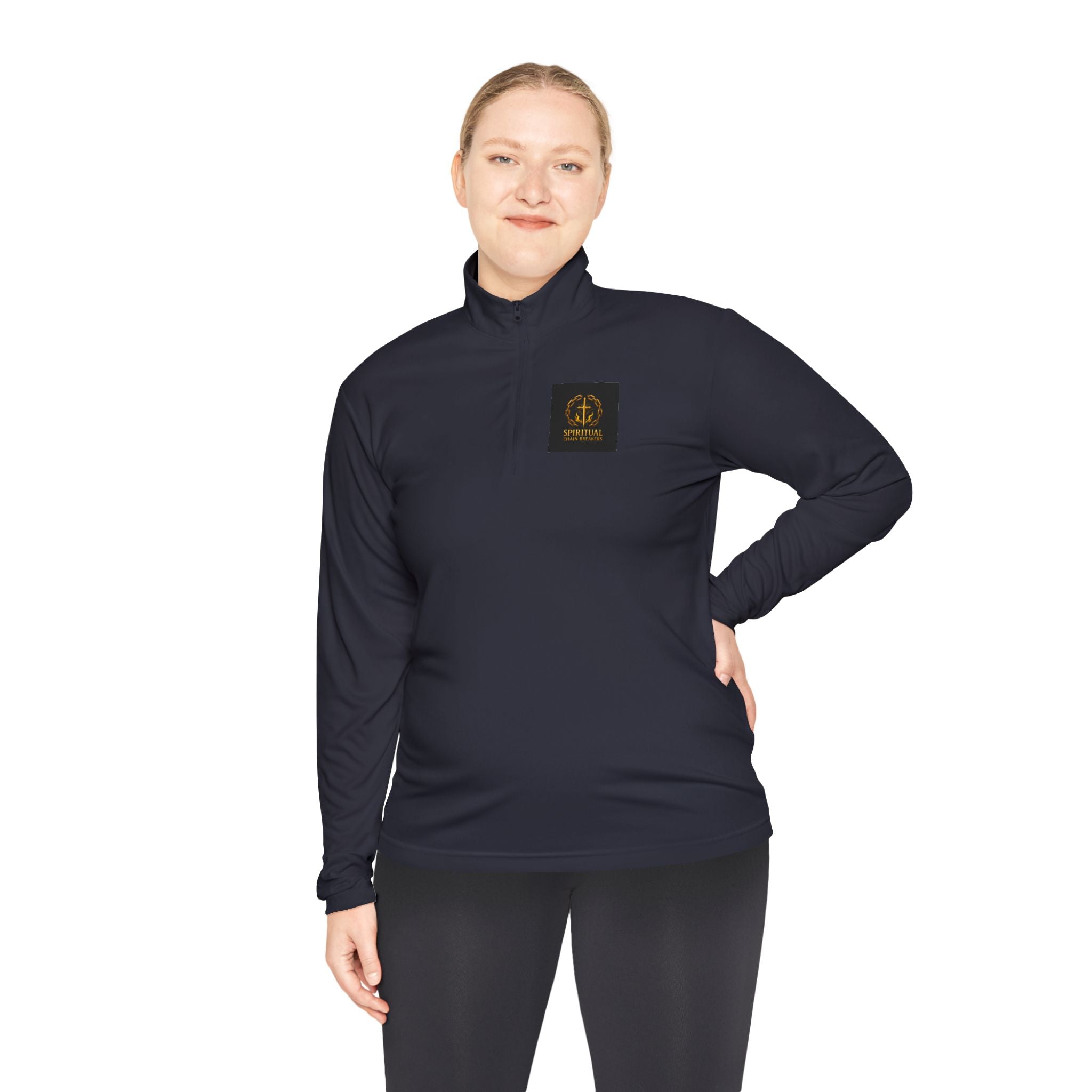 Quarter-Zip Pullover — Spiritual Chain Breakers Logo