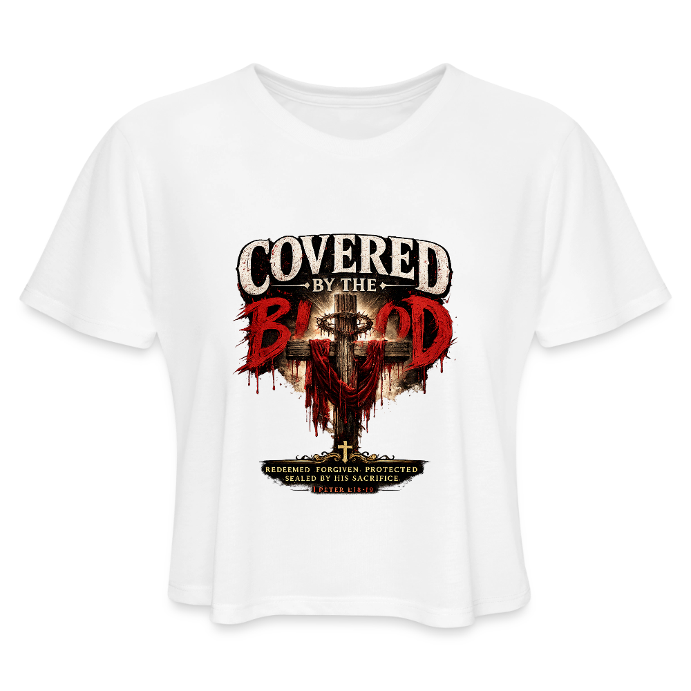 Women's Cropped T-Shirt - white