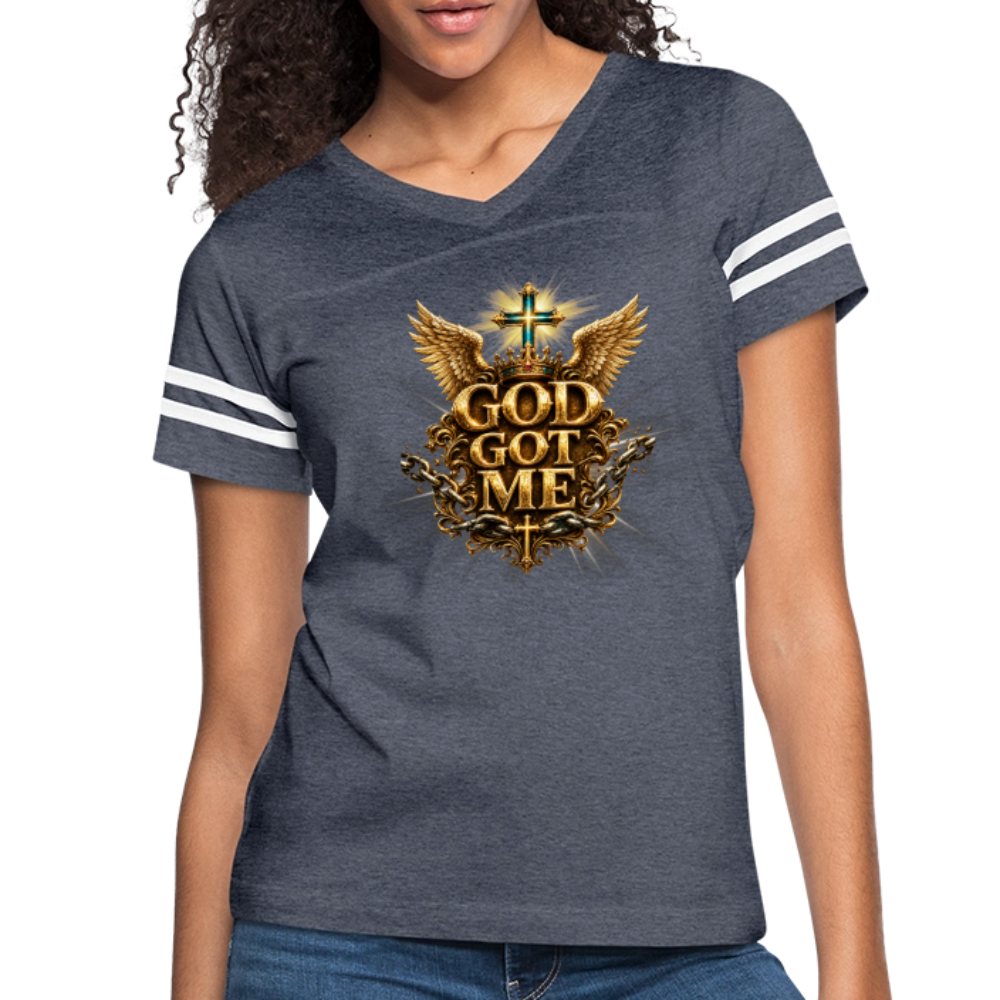 Women’s Vintage Sport T-Shirt - vintage navy/white