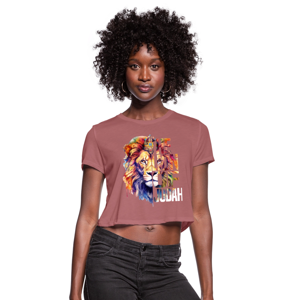 Judah Women's Cropped T-Shirt - mauve