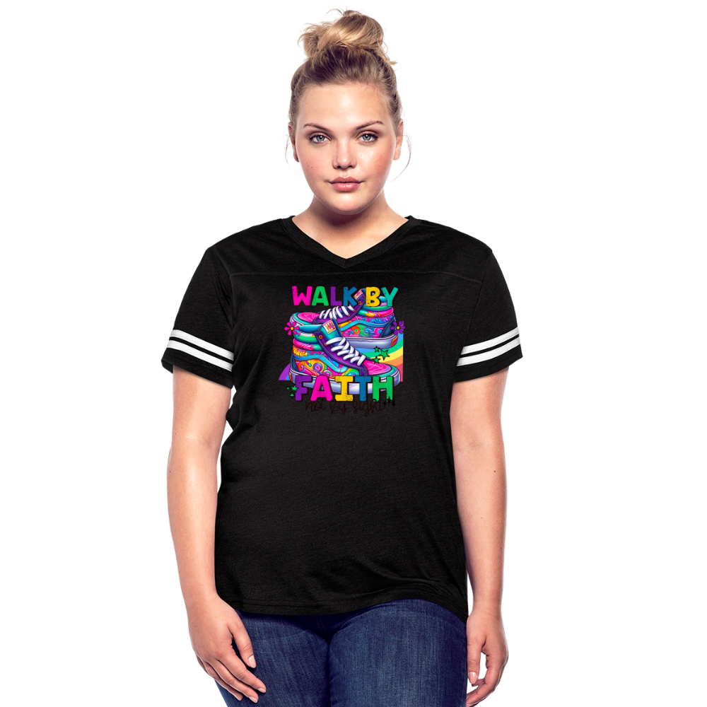 Women’s Vintage Sport T-Shirt - black/white