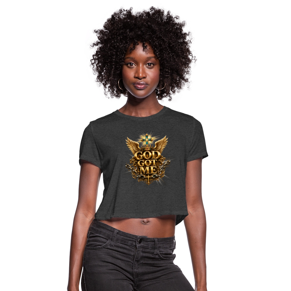 Women's Cropped T-Shirt - deep heather