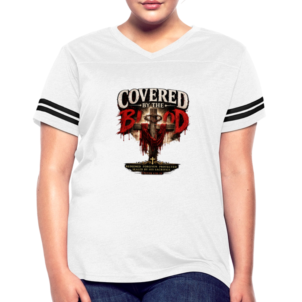 Women’s Vintage Sport T-Shirt - white/black