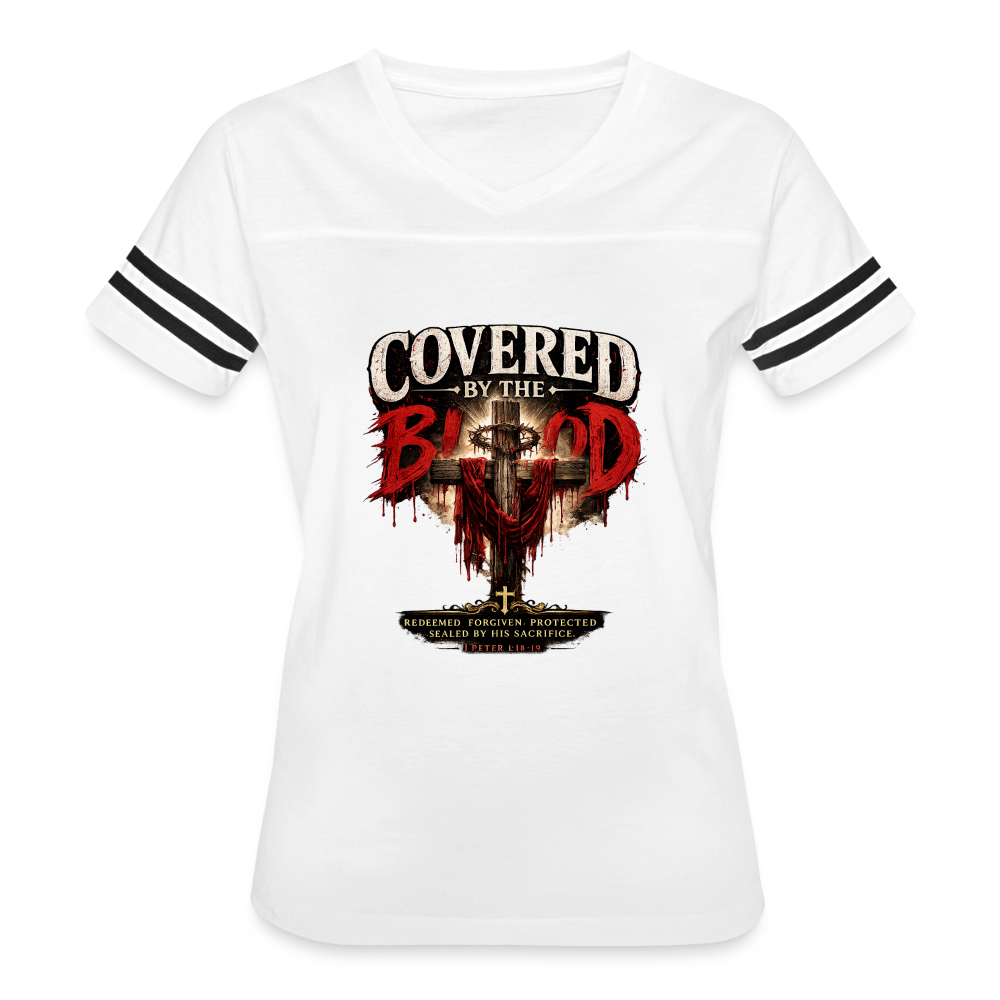 Women’s Vintage Sport T-Shirt - white/black
