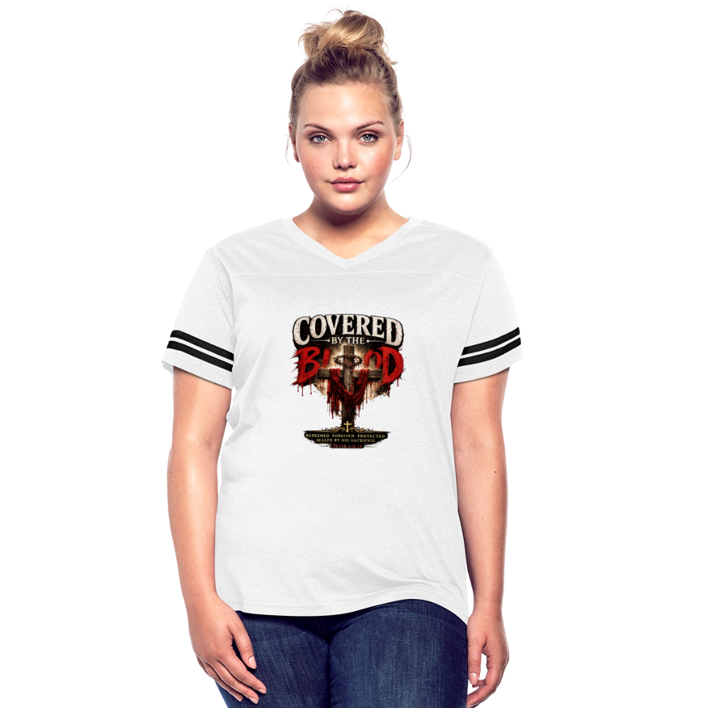 Women’s Vintage Sport T-Shirt - white/black
