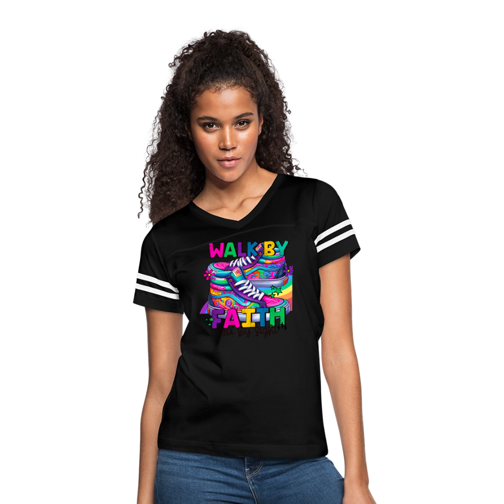 Women’s Vintage Sport T-Shirt - black/white