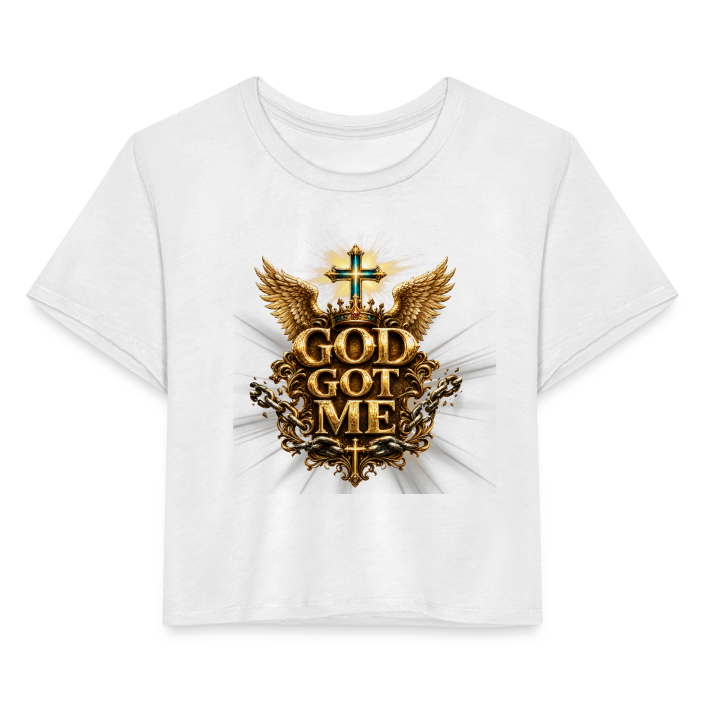 Women's Cropped T-Shirt - white