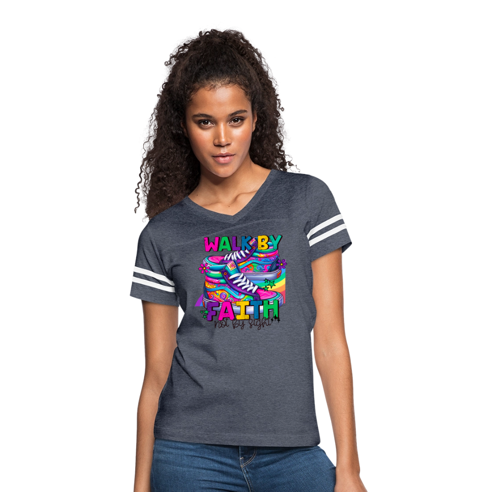 Women’s Vintage Sport T-Shirt - vintage navy/white