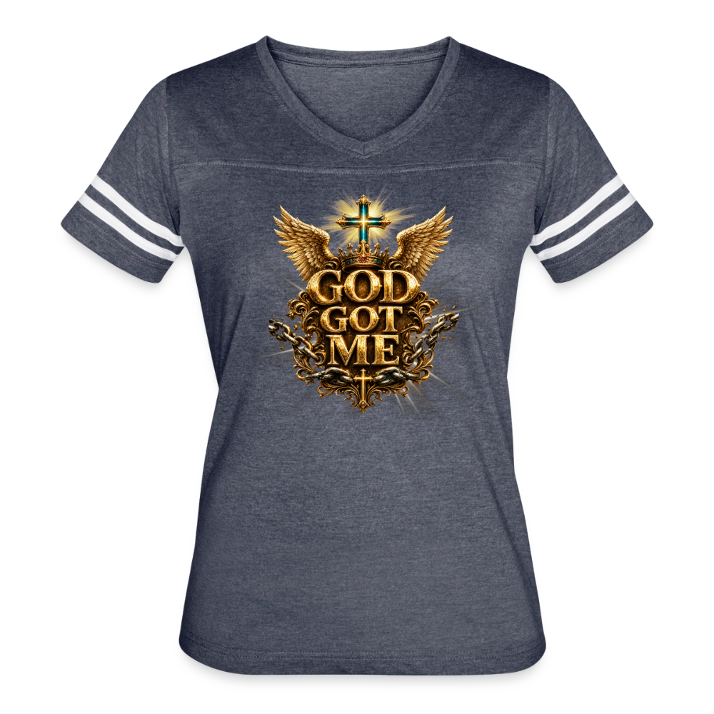 Women’s Vintage Sport T-Shirt - vintage navy/white