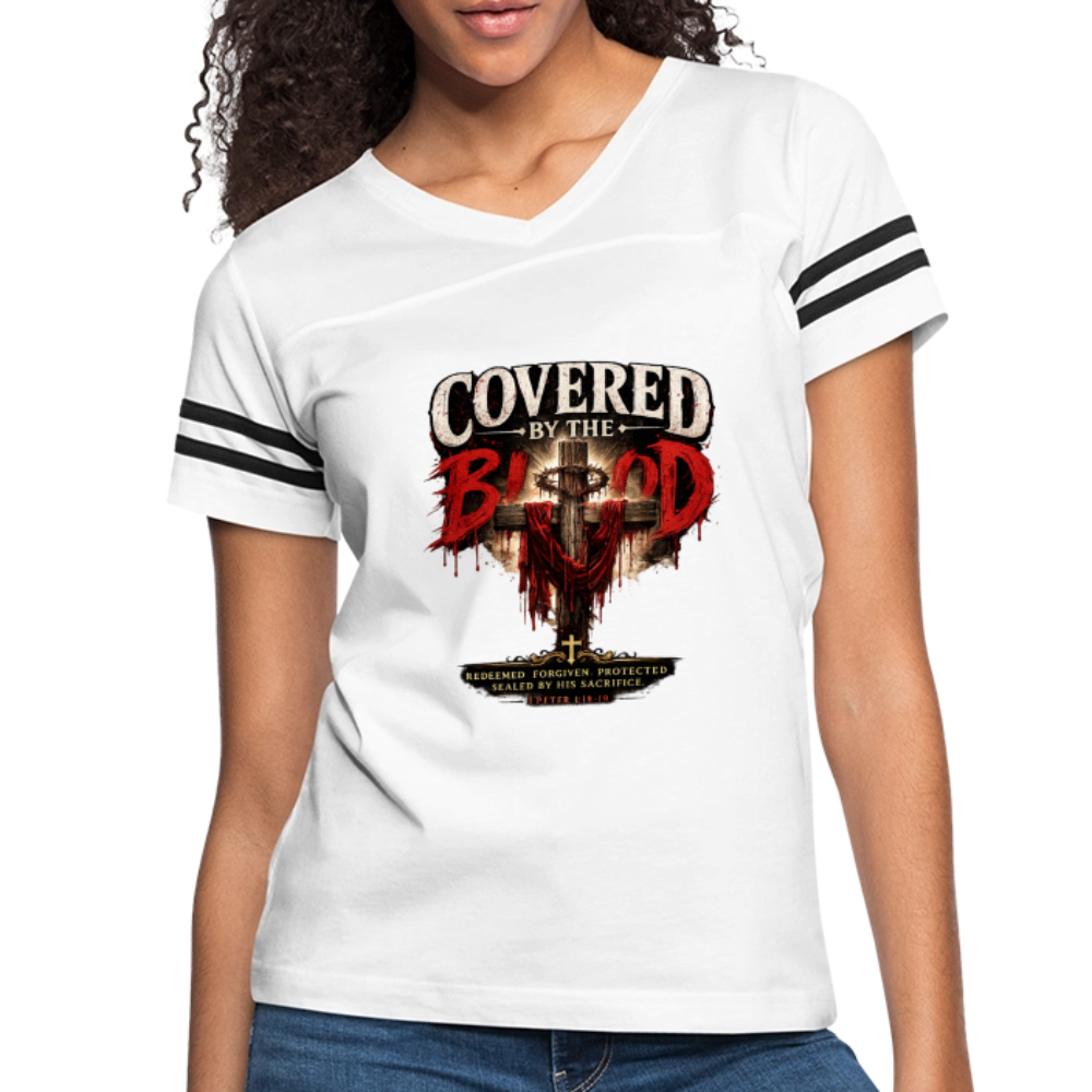 Women’s Vintage Sport T-Shirt - white/black