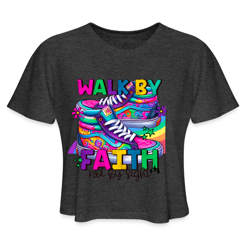 Women's Cropped T-Shirt - deep heather