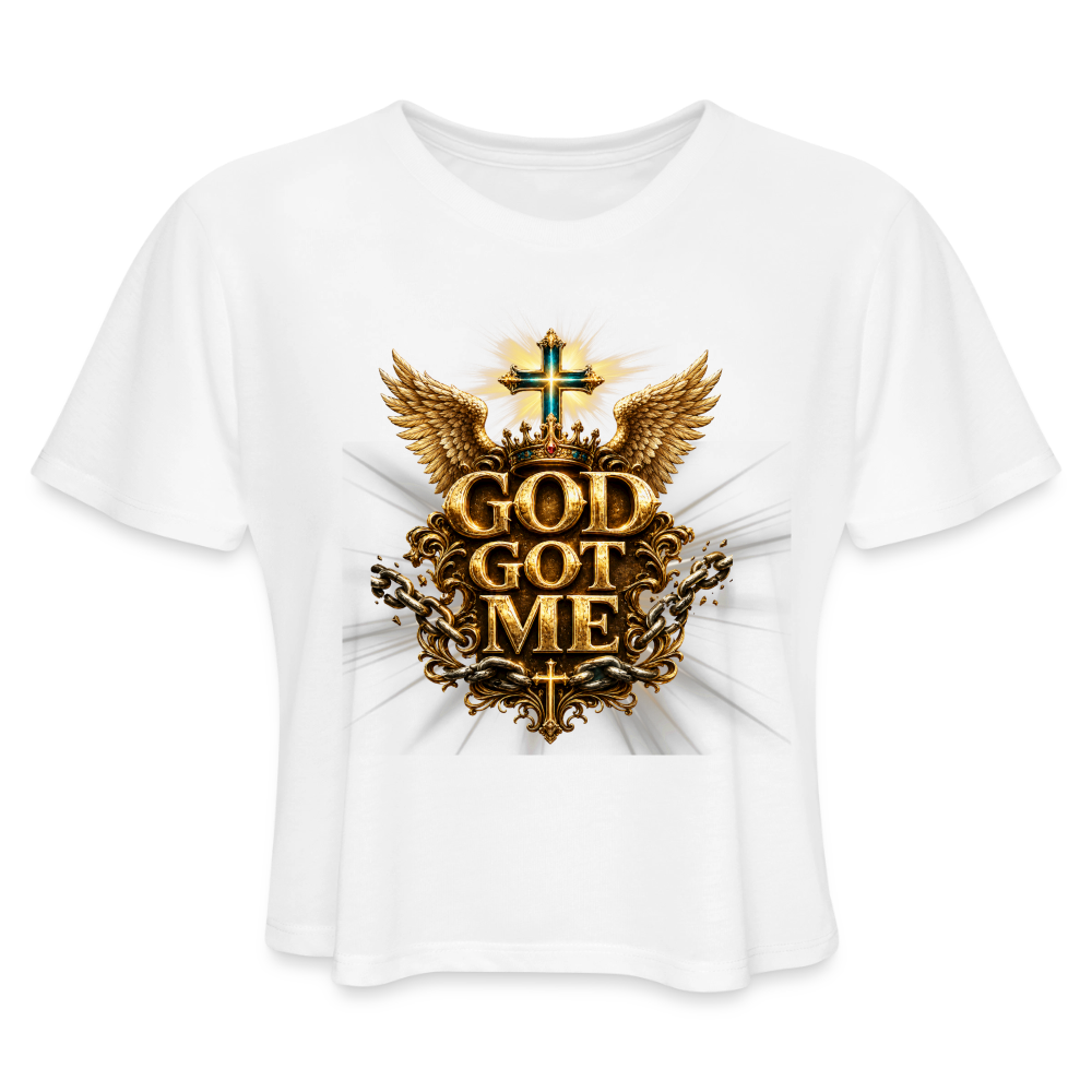 Women's Cropped T-Shirt - white