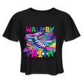 Women's Cropped T-Shirt - black