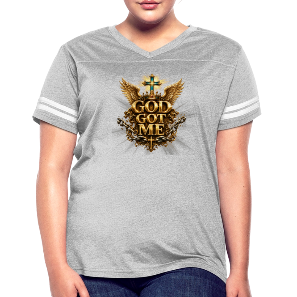 Women’s Vintage Sport T-Shirt - heather gray/white