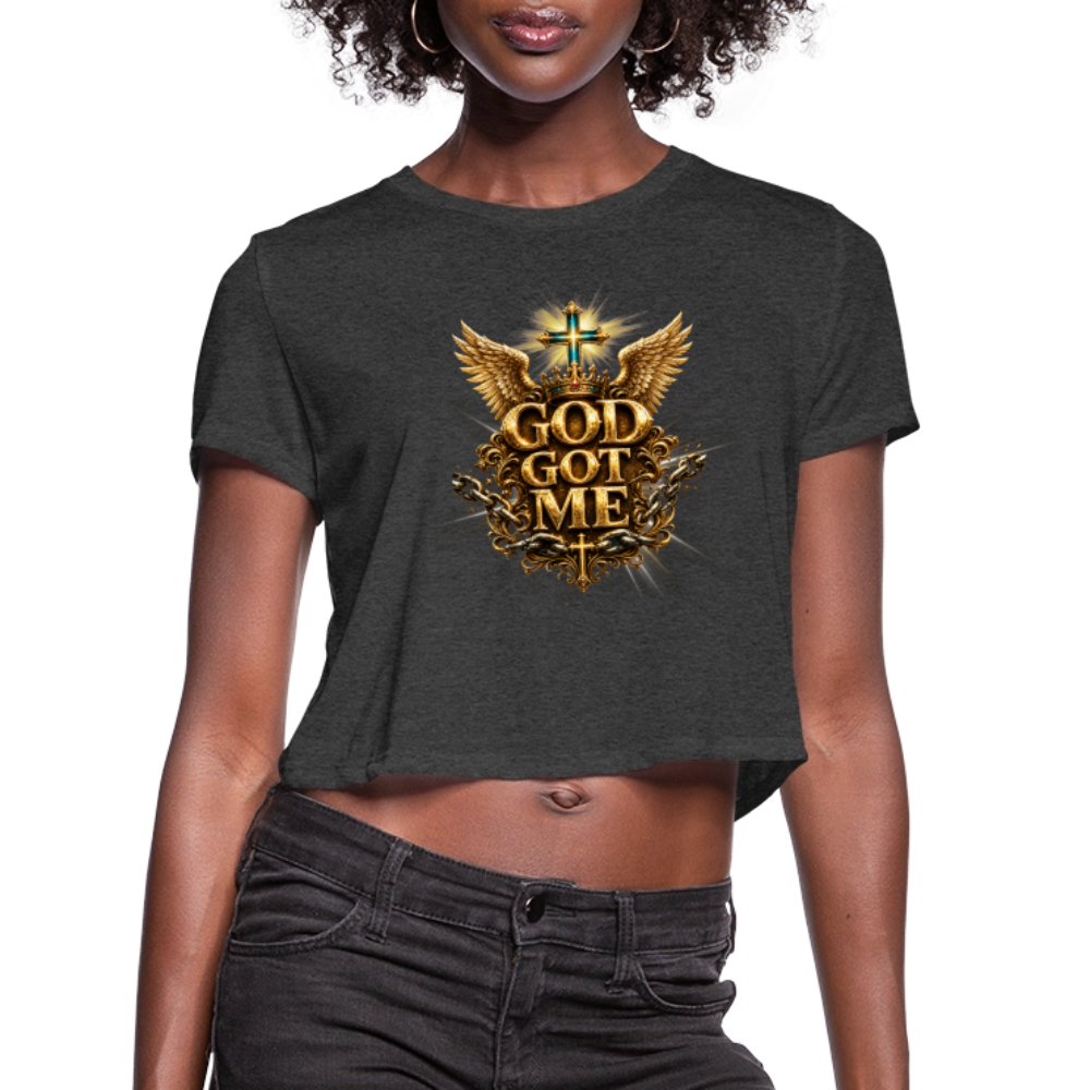 Women's Cropped T-Shirt - deep heather