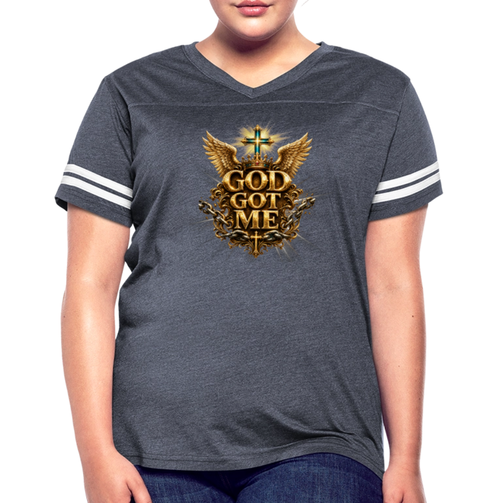 Women’s Vintage Sport T-Shirt - vintage navy/white