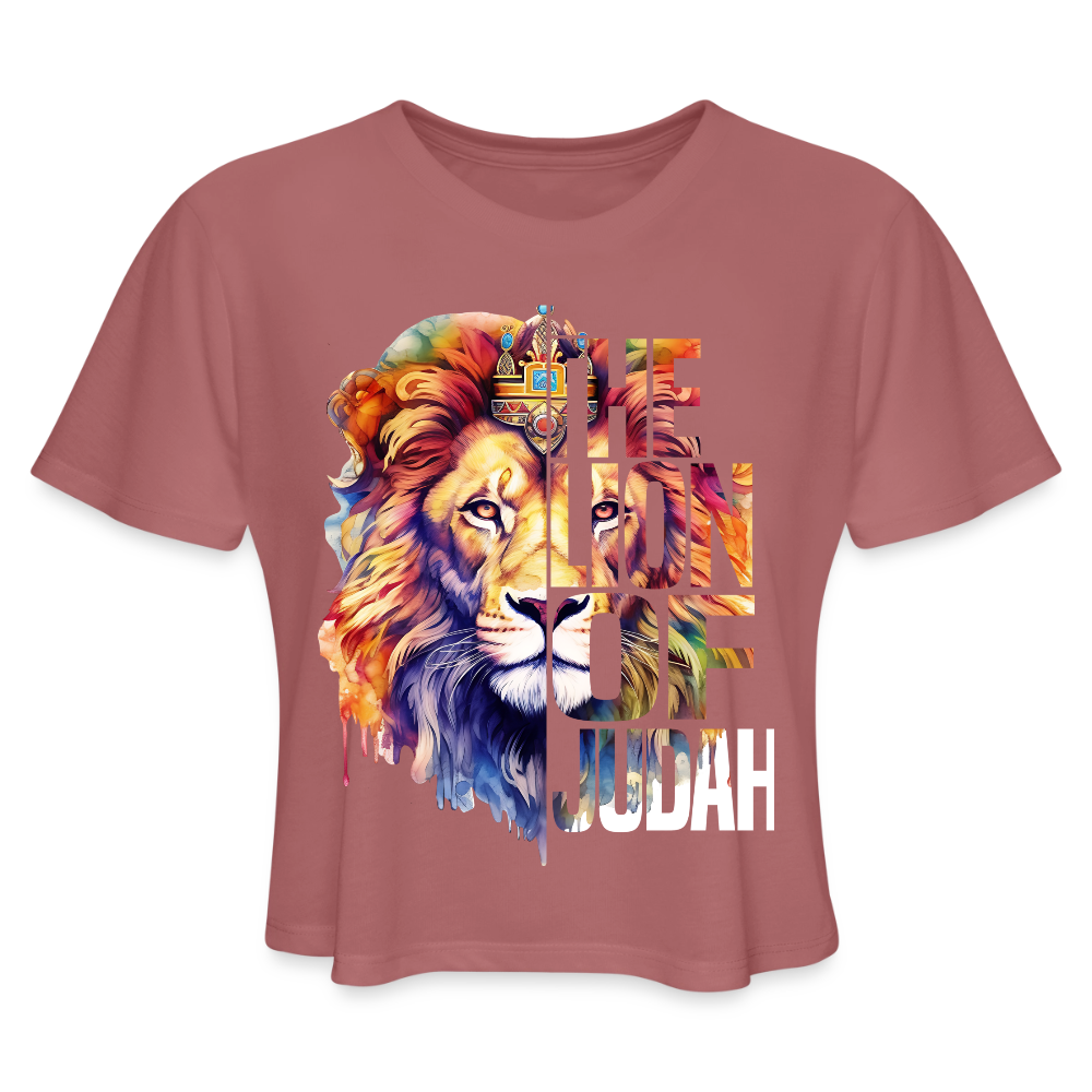 Judah Women's Cropped T-Shirt - mauve