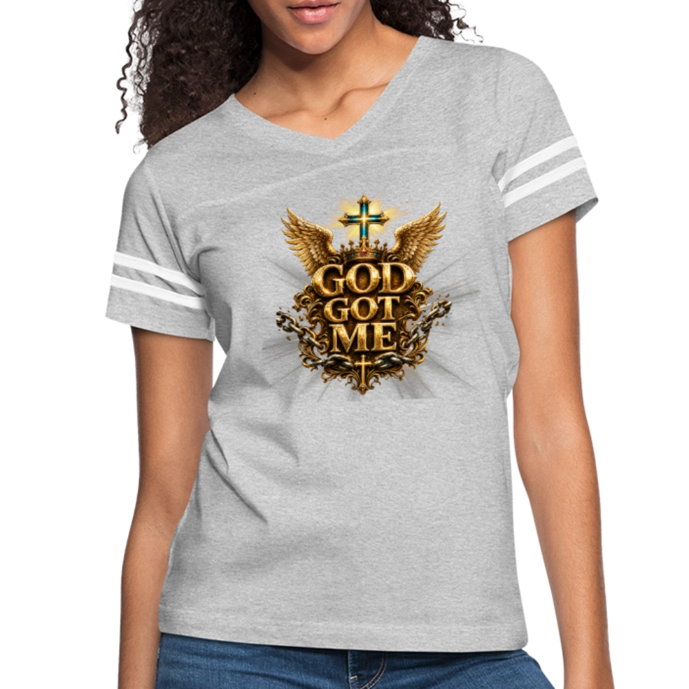 Women’s Vintage Sport T-Shirt - heather gray/white