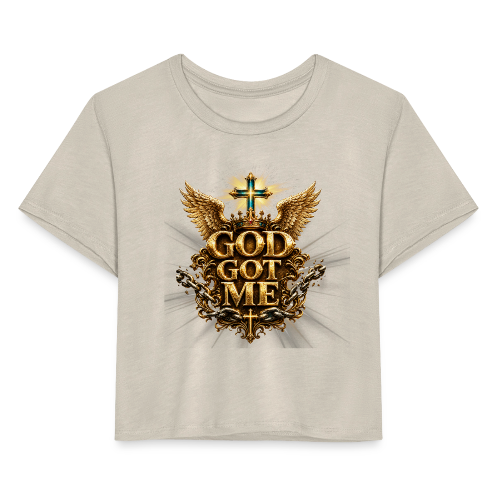 Women's Cropped T-Shirt - dust
