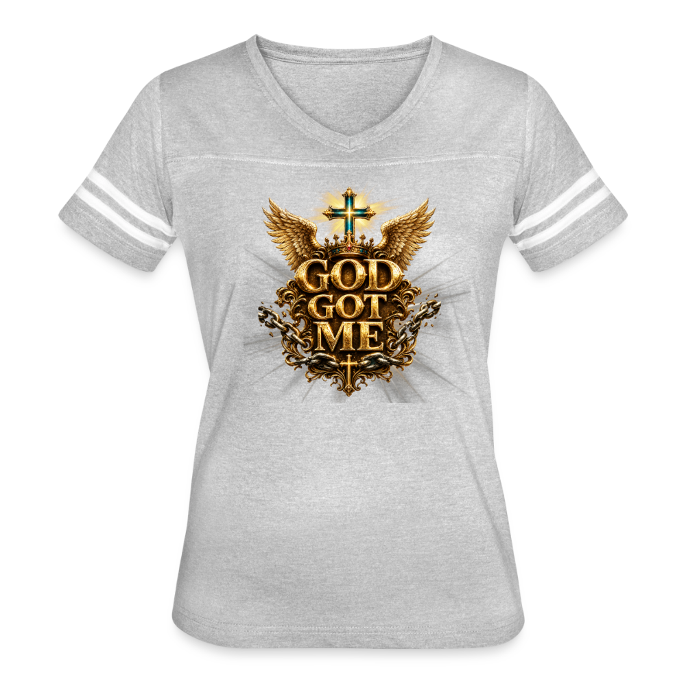 Women’s Vintage Sport T-Shirt - heather gray/white