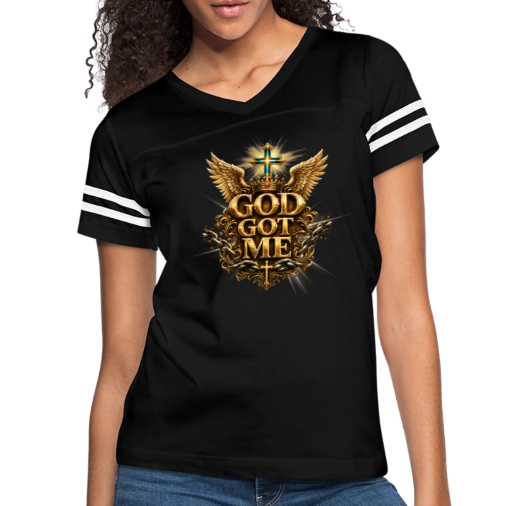 Women’s Vintage Sport T-Shirt - black/white