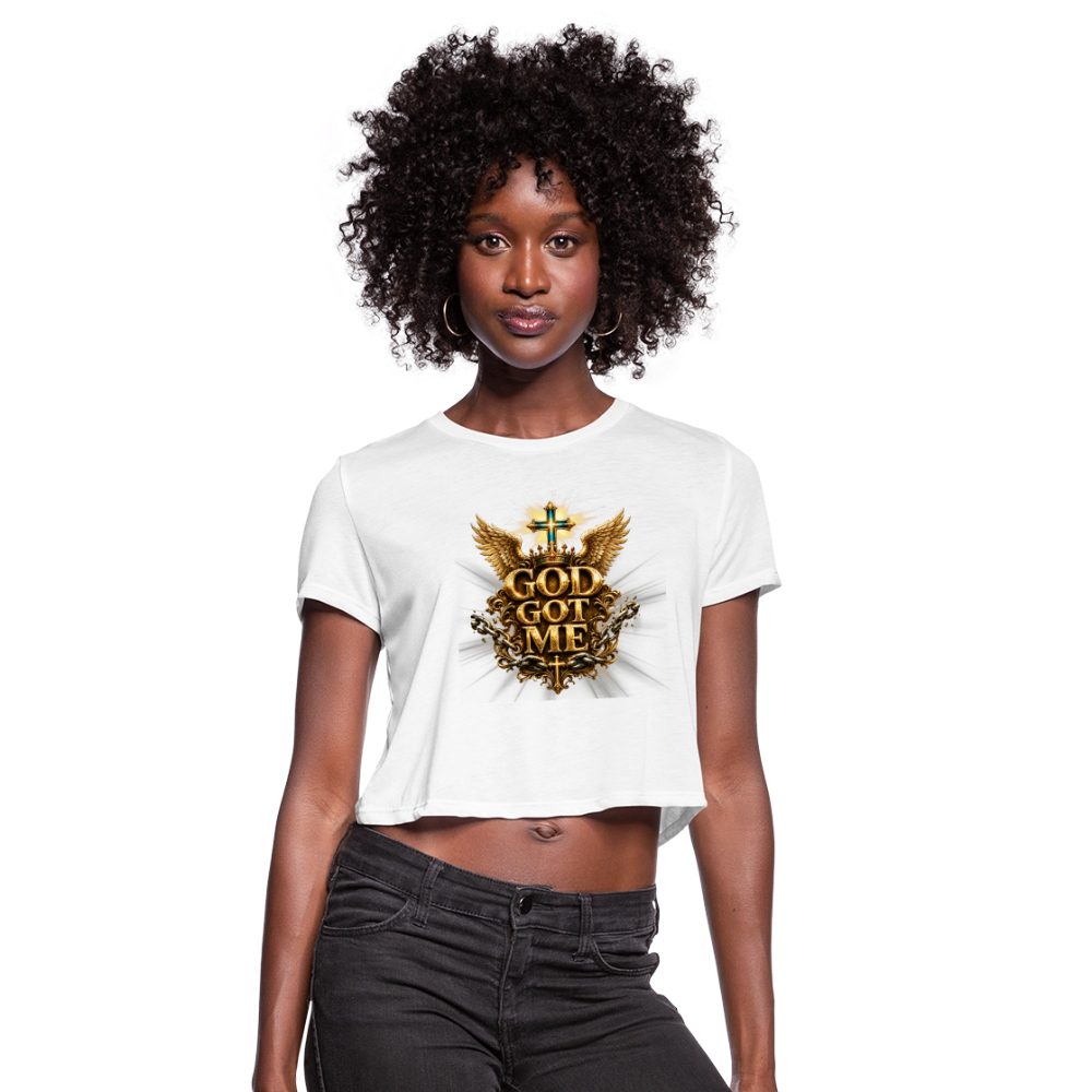 Women's Cropped T-Shirt - white