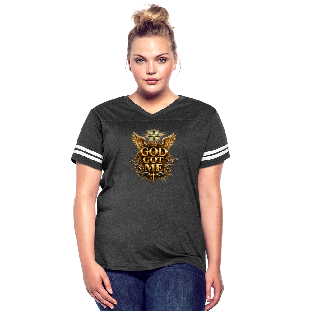 Women’s Vintage Sport T-Shirt - vintage smoke/white