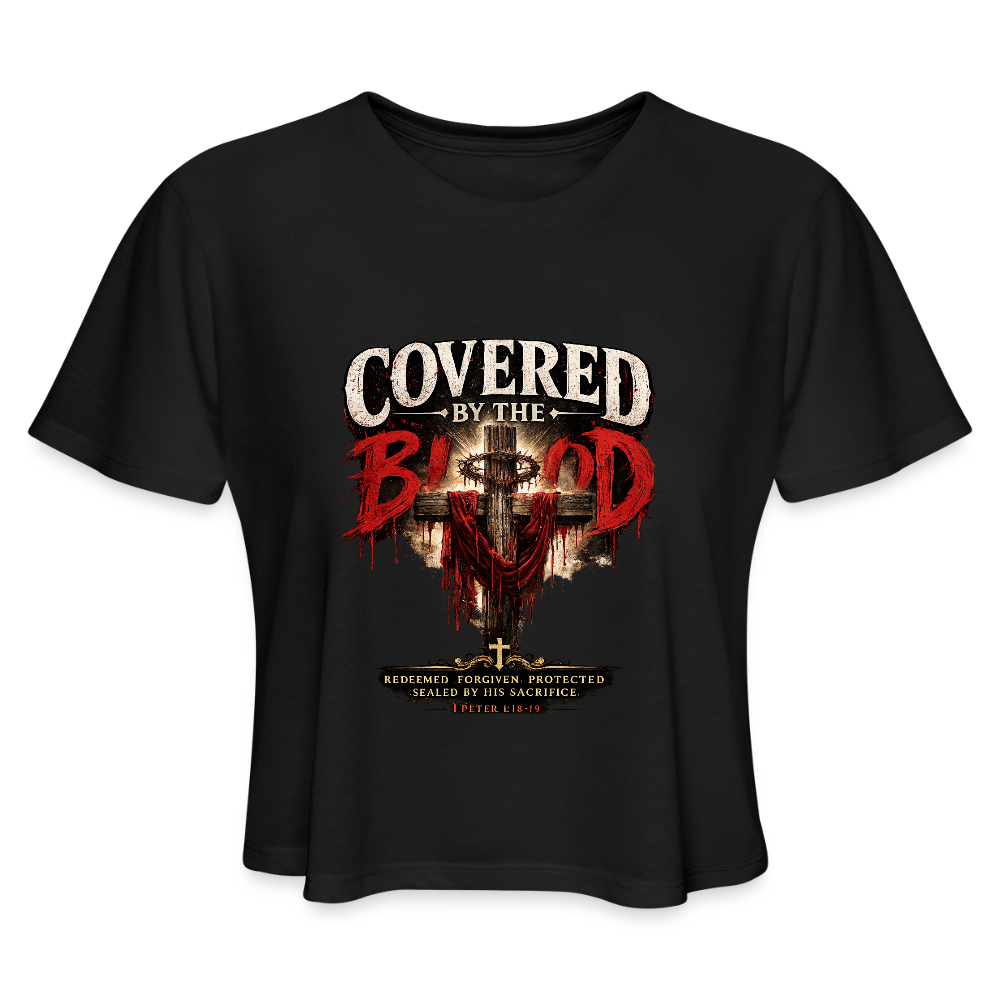 Women's Cropped T-Shirt - black