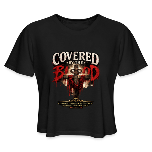 Women's Cropped T-Shirt - black