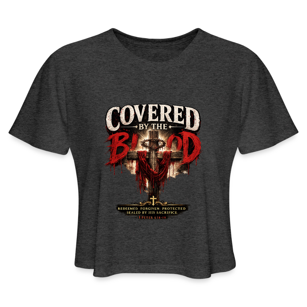 Women's Cropped T-Shirt - deep heather