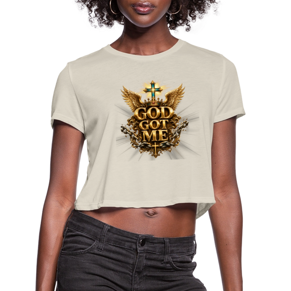 Women's Cropped T-Shirt - dust