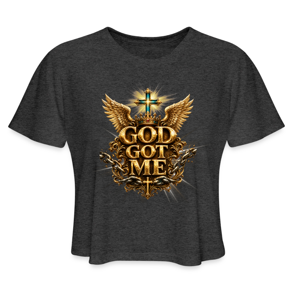 Women's Cropped T-Shirt - deep heather