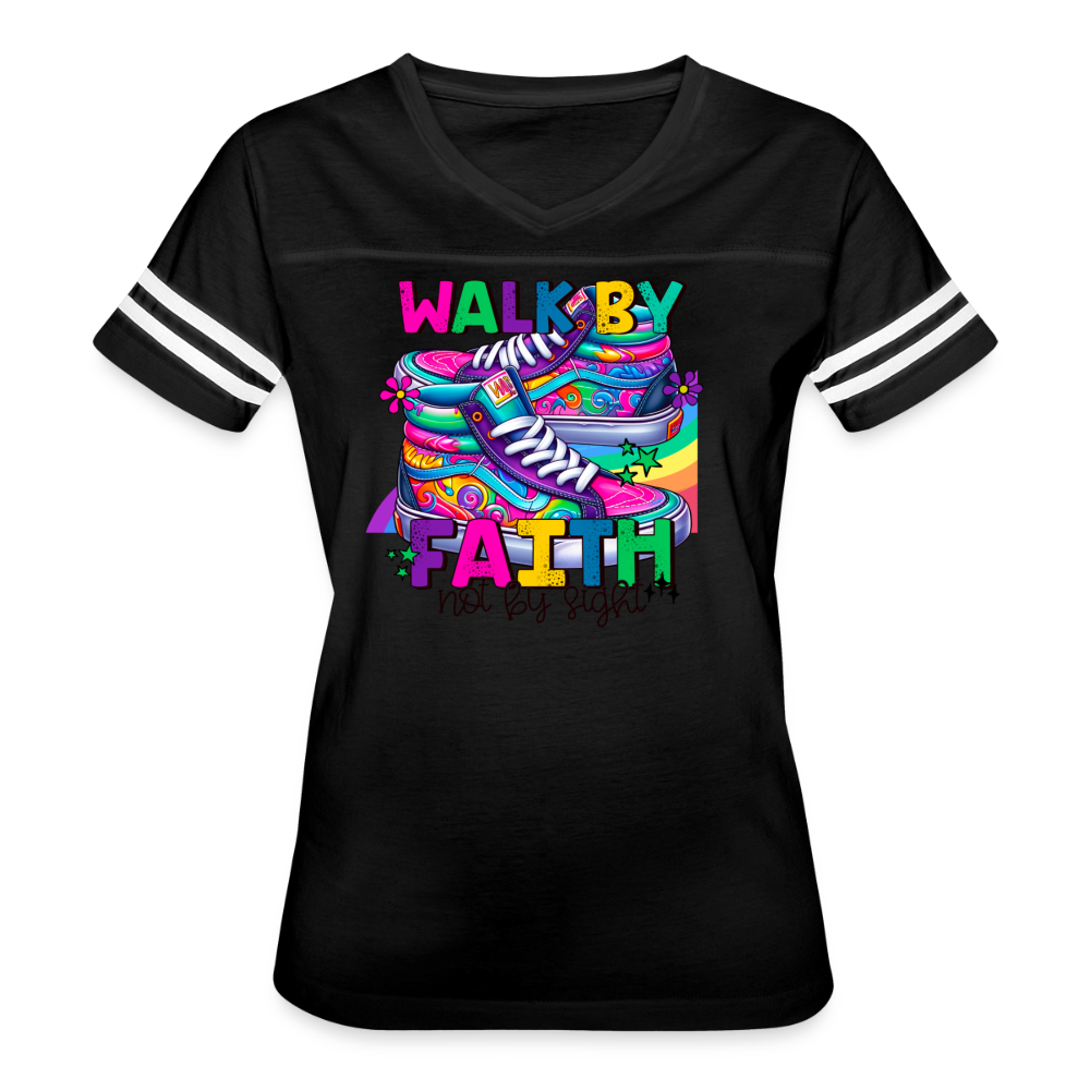 Women’s Vintage Sport T-Shirt - black/white