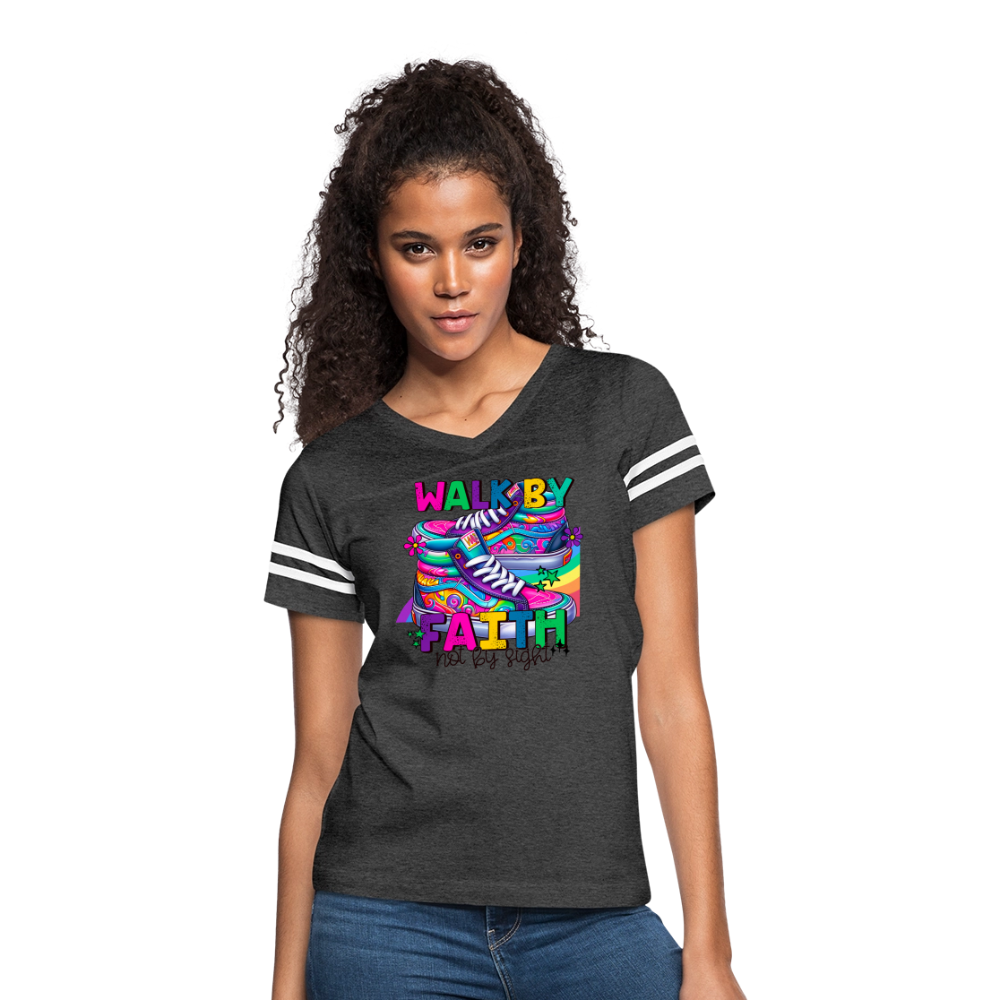 Women’s Vintage Sport T-Shirt - vintage smoke/white