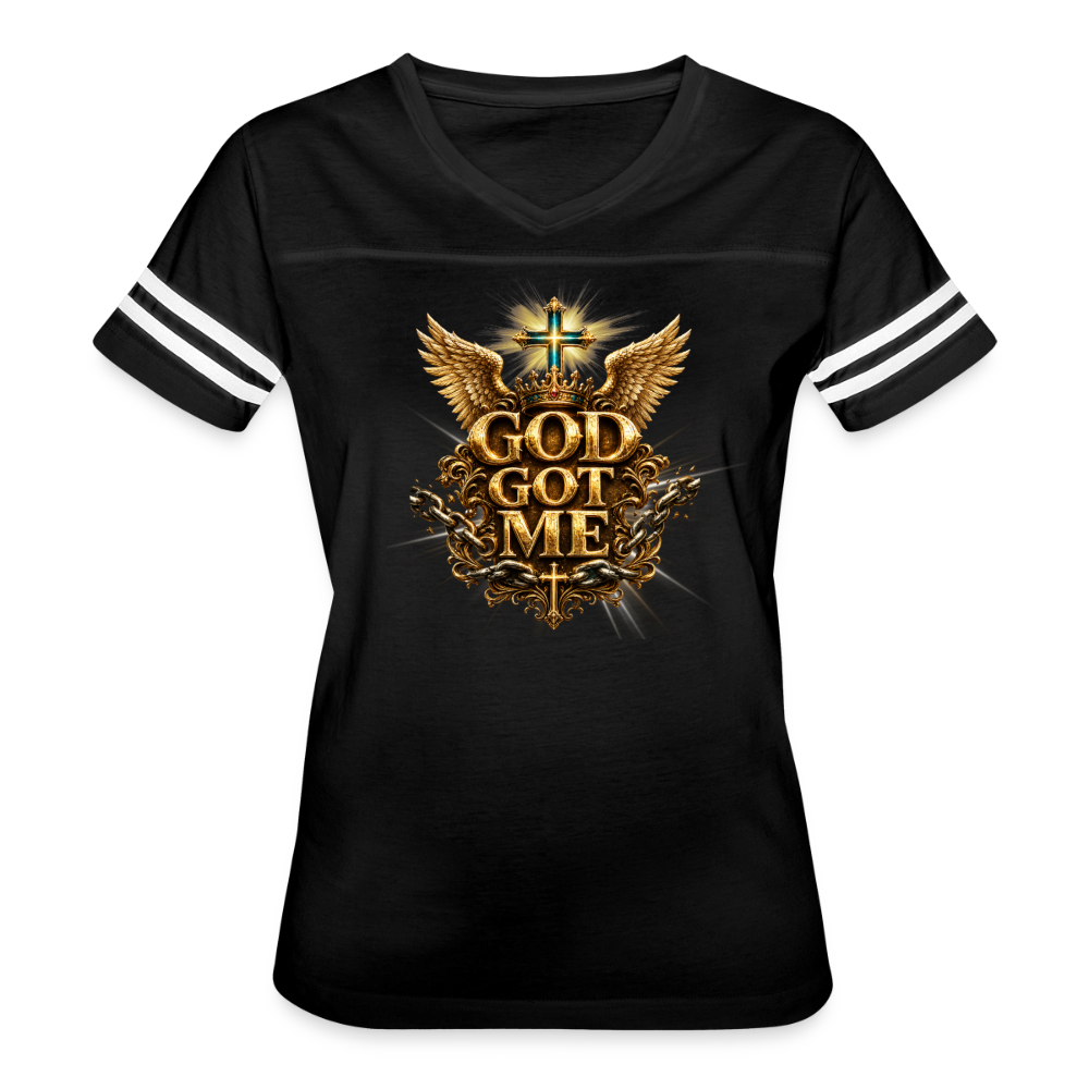 Women’s Vintage Sport T-Shirt - black/white