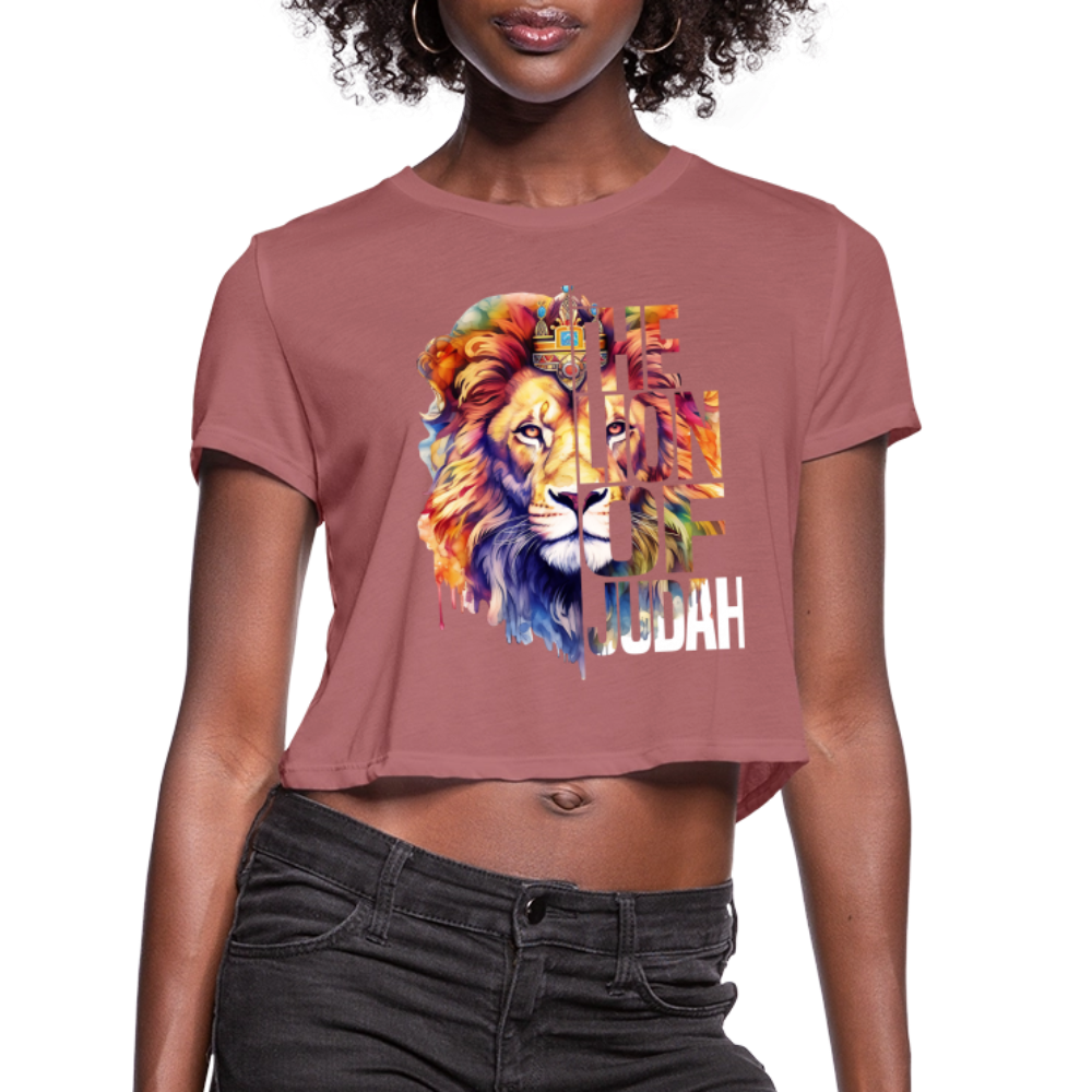 Judah Women's Cropped T-Shirt - mauve